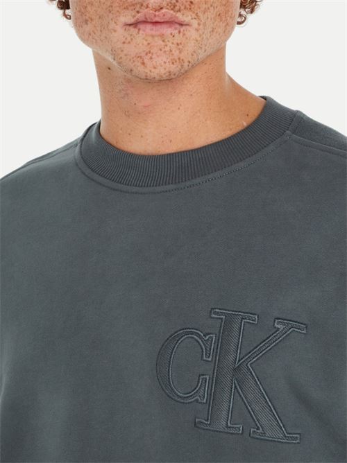 ck applique crew neck CALVIN KLEIN JEANS | J30J325634PSL